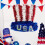 Patriotic Hat Wreath Plastic Front Door Decor 2