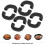 4 Pcs Chain Circle Dot Labels Pot Handle Insulation Sleeve Protectors 7