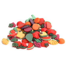 Shoe Decoration Charms Fruit Theme Waterproof PVC, DIY Craft Making Resin Jewelry Making Kit Flatback Slime Beads Party Favors Birthday Gifts Easy to