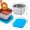 Leakproof Plastic Snack Boxes with Silicone Lids, Stackable, Compatible with Kids' Lunch & School Use 4