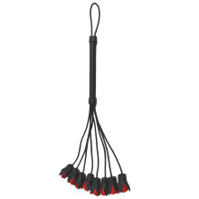 (62cm, Black) Whip for Couples, 62cm Flowers PU Leather Horse Whip Date Night Game Valentine's Day Present