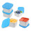 Leakproof Plastic Snack Boxes with Silicone Lids, Stackable, Compatible with Kids' Lunch & School Use 5