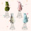 Easter Rabbit Tree Topper with Bowknot Spring Stand 8
