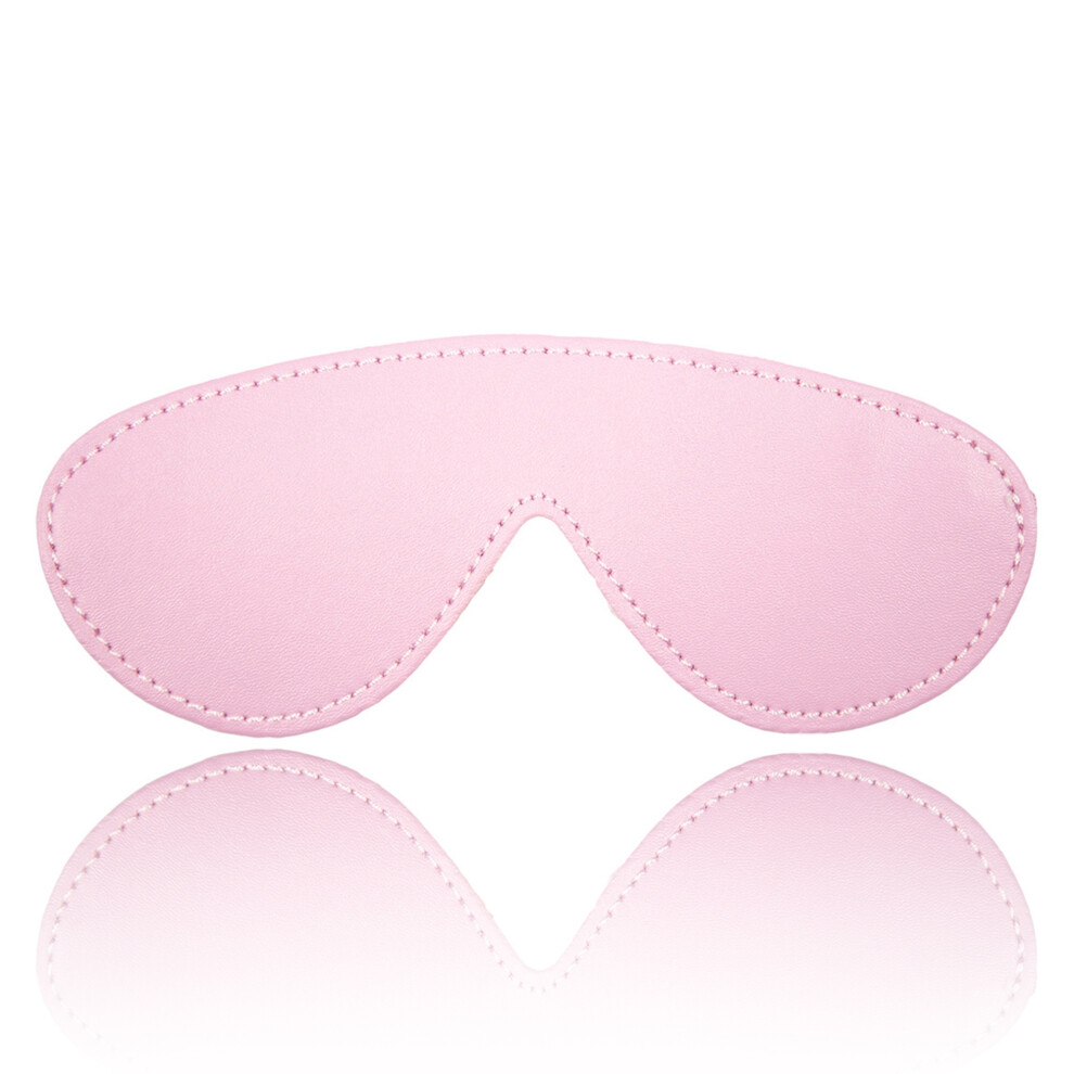 (19.5cmx8cm, Pink) Bondage Blindfolds Leather Couples Intimate Toy Date Night Game for Couples' Bedroom Fun Cosplay