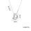 Bubble Letter Necklace Silver Gold Initial Pendant 2