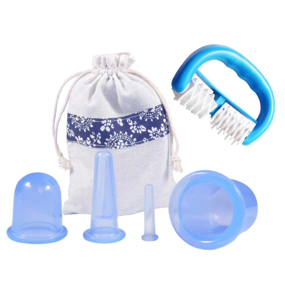 Body And Face Massager Cupping Therapy Sets Silicone Anti Cellulite Cup Vacuum Suction Massage Cups Medical Grade Silicone Promotes Skin Strong