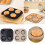 Αντικολλητικό ταψί για cupcakes 4 φλιτζανιών, εύκολο στο καθάρισμα, ταψί ψησίματος, 2