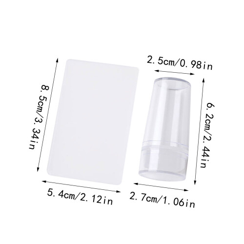 French Tip Nail Stamp Tool Silicone Scraper 1 Piece 1