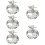 5Stk Schale Mit Deckel Grau Langlebig Für Maniküre Nail Art 1