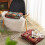 Bohemian Patchwork Square Chair Cushion Cotton Linen 3
