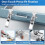 Adjustable Drawer Fixing Clamp Drawer Panel Front Installation Clamps Fixing Clips with 2pcs Replaceable Clip 2