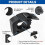 4 Pack Release Clamp Mounts Adjustable Shovel Clamp Mount Tool Handle Holders for 1-1/4" to 1-3/4" Diameter or Any Wall 2