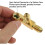 Quick Coupler Access Tee, 1/4'' SAE Valves Core Tee Adapter Brass Refrigerant with Swivel Connector 2