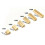 6pcs Soldering Iron Tips Rapid Heating Spatula Model 1401/1406 Replacement Electric Soldering Iron Tips Welding Tools 3
