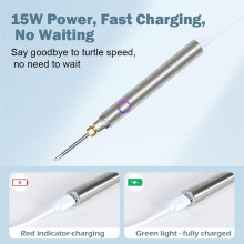 Cordless Soldering Iron Kit, 1100 MAh USB Rechargeable, Portable Welding Pen