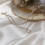 Pearl Pendant Necklace Women's Double Layer Choker 5PCS 6