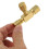 Quick Coupler Access Tee, 1/4'' SAE Valves Core Tee Adapter Brass Refrigerant with Swivel Connector 7