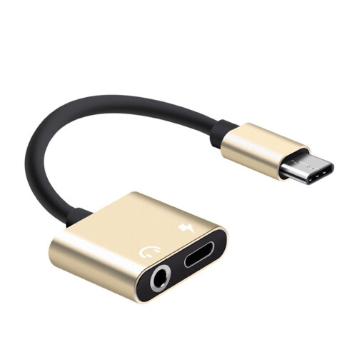 USB-C to 3.5mm Audio Adapter Cable Golden 1
