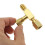 Quick Coupler Access Tee, 1/4'' SAE Valves Core Tee Adapter Brass Refrigerant with Swivel Connector 8