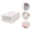 1Pc Stackable Transparent Storage Box Drawer-type Clothes Shoes Organizer 2