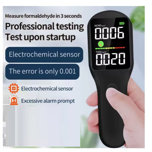 RC3005 Formaldehyde Air Quality Detector 3 Seconds Quick Test with Electrochemical Sensor Type-C Charging White 2