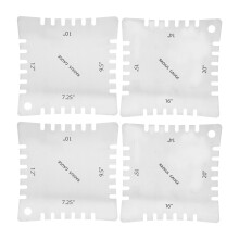 Understring Radius Gauge Comprehensive Measurement Toolkit Guitar Luthiers Tool Set String Action Ruler Pocket-Sized Gauge Ruler Fret Rocker String