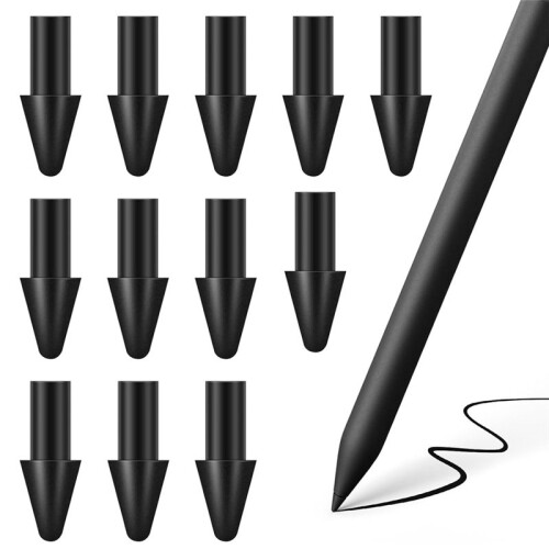 12-Pack Replacement Nibs for  Paper Pro Pen, Durable-Carbon-Filled Tips for Precise Writing & Sketching 1