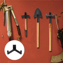 3st Verktygskrokar, Design med Dubbelt Huvud Trädgårdsförvaring Skjul Hängare Essential Garage Wall Organization Accessories
