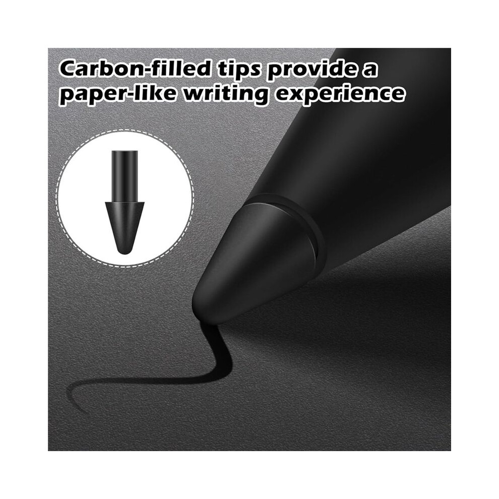 12-Pack Replacement Nibs For Paper Pro Pen, Durable-Carbon-Filled Tips For Precise Writing & Sketching 6033923062934