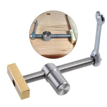 19mm Bankklem 3/4 Inch Hondgatklem Houtbewerking Verstelbare Werkbank Stop Roestvrij Staal Messing