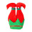 Bonnet de Père Noël à rayures rouges et noires 4