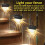 Poolside Solar Lights, Wireless LED Submersible Lights Compatible with Metal Frame Above Ground Pools, Timer Off, 2PCS 5