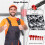 Door Hinge Adjustment Tool Kit Multi-Size Hinge  Adjusting Wrench with Rubber Handle Heavy Duty Painted Steel 2