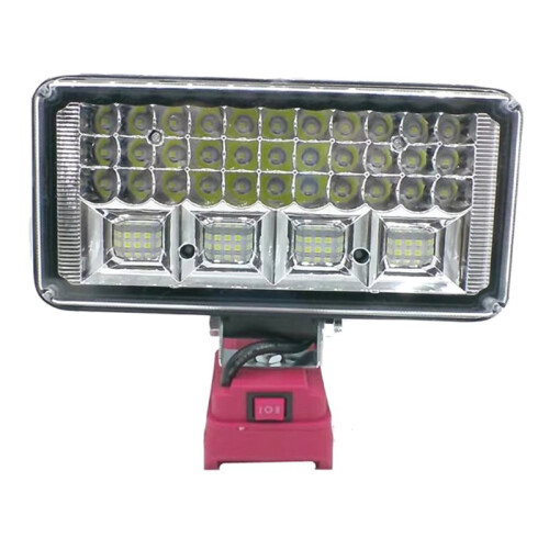 Work Light 57 Leds for 18V Li-Ion Battery Flashlight Site Lighting Car Work Lamp LED Camping Light Torch Spotlight 2