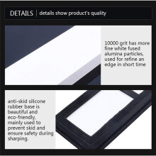 Professional Grade 10000 Grit Sharpening Stone Sided Whetstone for Kitchen Knives White Corundum Material 180x60x15mm