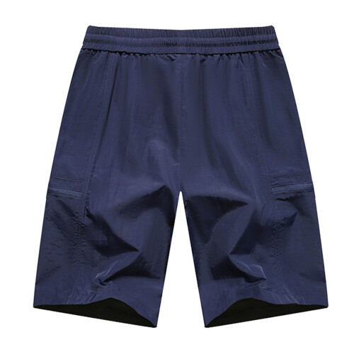 Ανδρικό σορτς Cargo, στενής εφαρμογής, με pull-on, casual τακτικό σορτς, σκούρο μπλε, 5XL – Σε 2