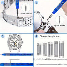 Watch Repair Tool Kit for Watch Battery Replacement & Watch Link Removal Watch Opener, Watch Repair Screwdriver Set
