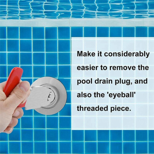 2pcs Pool Plug Removal Tool Pool Drain Plug Removal Tool Pool SPA Removal Tool