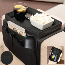 Sofa Armrest Organizer Storage Bag Durable Oxford Cloth Material Bedside Hanging Bag Suitable for TV Remote Snacks
