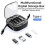Functional Compact Travel Adapter with Storage for Phone Pad Charging and Computer Data Transfer 4