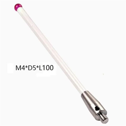 6mm OD M4 L100 Threadruby  Ceramic Styli Rod 3D Three Dimensional Gauge Meter Coordinate Measuring Machine B 2