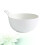 Korean Ramen Ceramic Serving Bowl with Handle - White 6