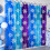Snowflake Foil Fringe Curtains Metallic Silver Blue 1 Pair 3