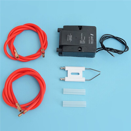 High Pressure Voltage Pulse Igniter, 15KV Ignitor Transformer, Ceramic Needle, 2PCS 100CM Cables 1