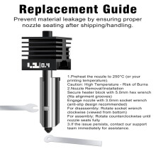 Upgraded 0.4mm Hotend Kit for H2D/H2S/H2C/P2S, High Temp Hardened Steel Nozzle with Silicone Socks