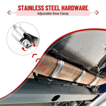 Titanium Gold Exhaust Manifold Insulation Cover for High Temperature, Fire Retardant, 1200F Auto Parts