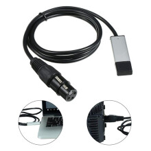 USB Naar DMX-Interface-Adapterkabel voor Podiumdisco, Bewegende Koplamp, Computer, Pc, DMX512-Controller, Signaalconversie