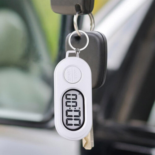 Portable Digital Timer Keyring LCD Sports Kitchen Use 2