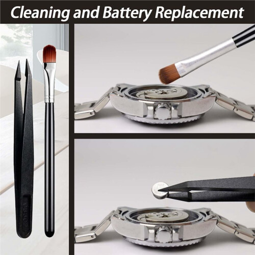 Watch Repair Kit - Comprehensive Tool Set for Watch Maintenance and Battery Replacement 2