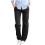 Women's Relaxed Fit Pull-On Pants Black Cotton Blend 5